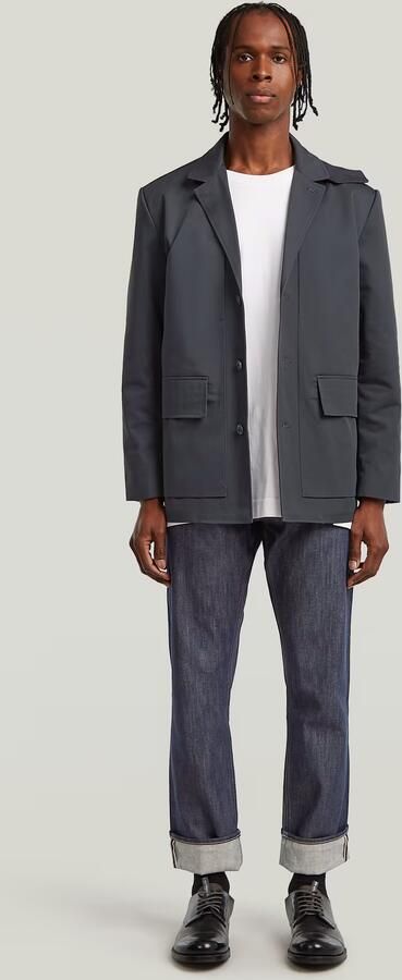 G-Star RAW Mosa Straight Selvedge Jeans Donkerblauw Heren - Foto 5