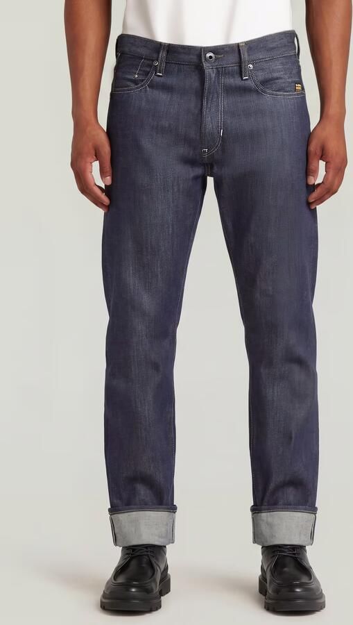 G-Star RAW Mosa Straight Selvedge Jeans Donkerblauw Heren - Foto 7