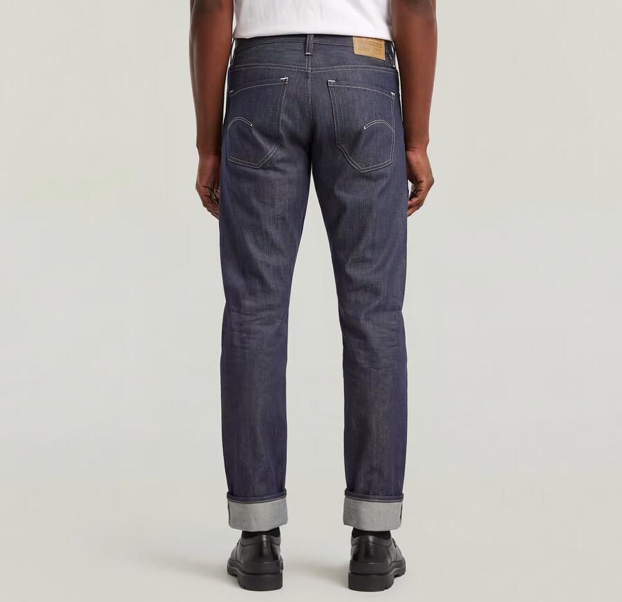 G-Star RAW Mosa Straight Selvedge Jeans Donkerblauw Heren - Foto 3