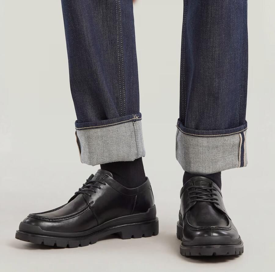 G-Star RAW Mosa Straight Selvedge Jeans Donkerblauw Heren - Foto 2