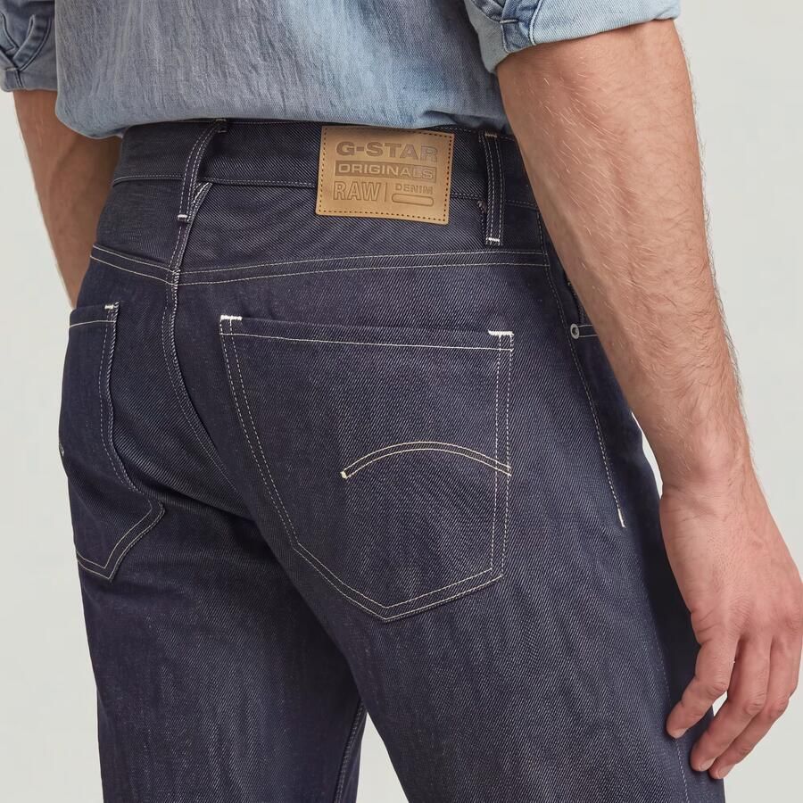 G-Star RAW Mosa Straight Selvedge Jeans Donkerblauw Heren - Foto 2
