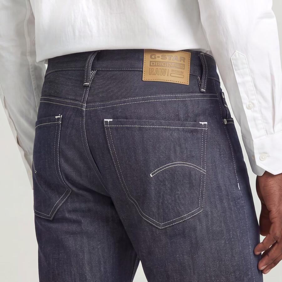 G-Star RAW Mosa Straight Selvedge Jeans Donkerblauw Heren - Foto 2