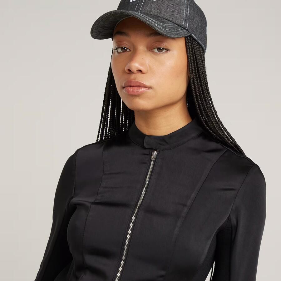 G-Star Raw Jurk D25449-D414 MOTO FITTED DRESS-6484 BLACK - Foto 4