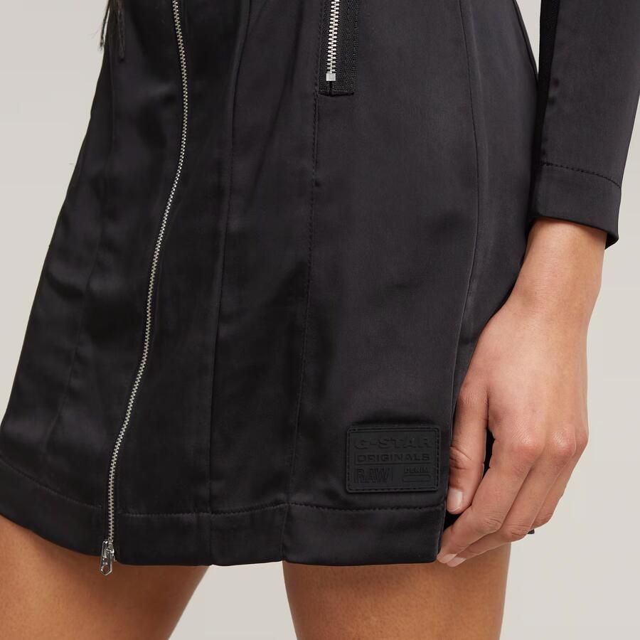 G-Star Raw Jurk D25449-D414 MOTO FITTED DRESS-6484 BLACK - Foto 5