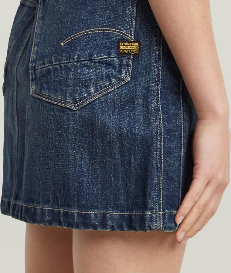 G-Star Raw Korte Jurk D27698 D577 MOTO SLIM DRESS SL-H555 ANTIQUE FADED TWISTER - Foto 3
