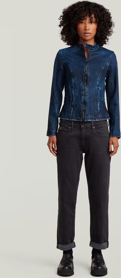 G-Star RAW Moto Slim Overshirt Donkerblauw Dames - Foto 7