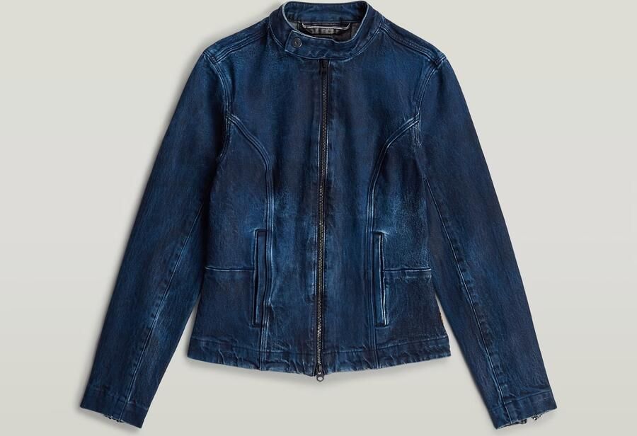 G-Star RAW Moto Slim Overshirt Donkerblauw Dames - Foto 3