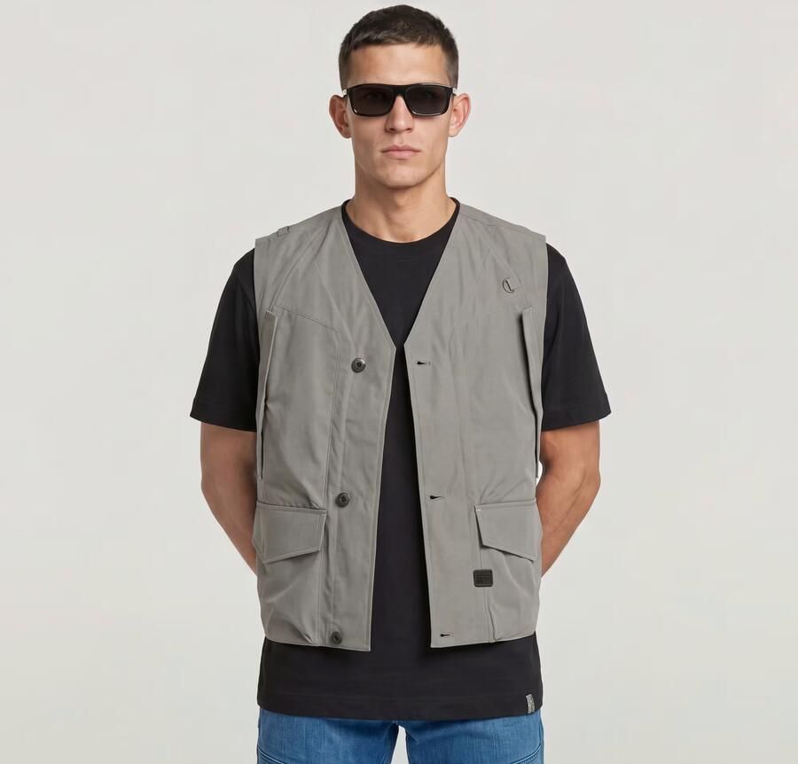 G-Star RAW Mouwloos Jack utility Beige Heren - Foto 4