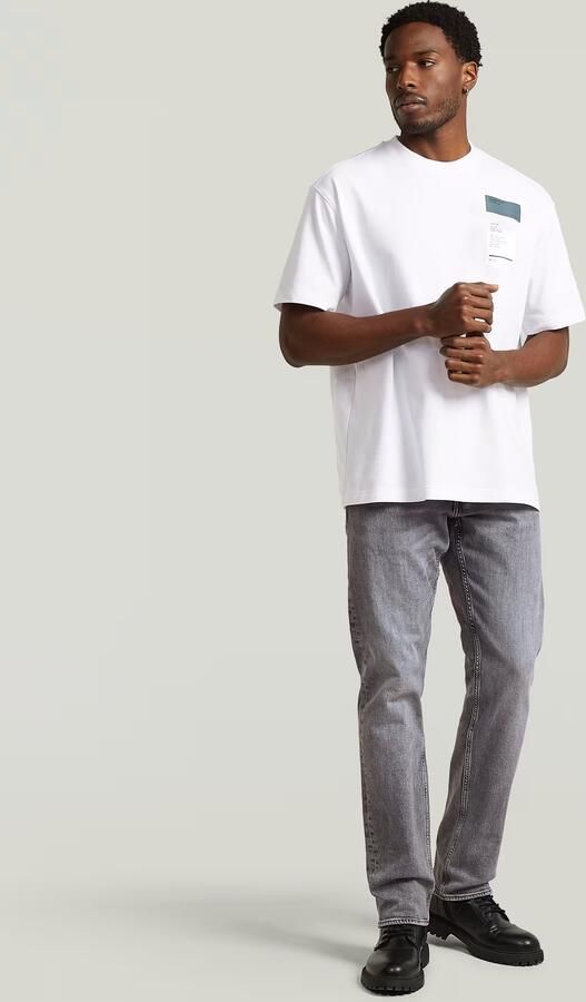 G-Star RAW Multi Chest Badge Relaxed T-Shirt Wit Heren - Foto 5