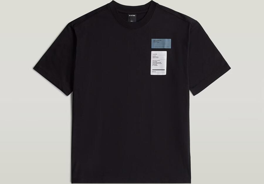 G-Star RAW Multi Chest Badge Relaxed T-Shirt Zwart Heren - Foto 3