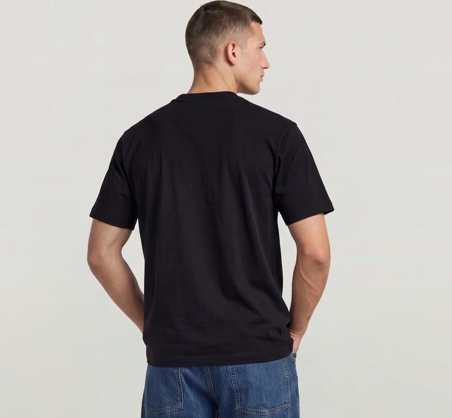 G-Star RAW Multi Chest Badge Relaxed T-Shirt Zwart Heren - Foto 5