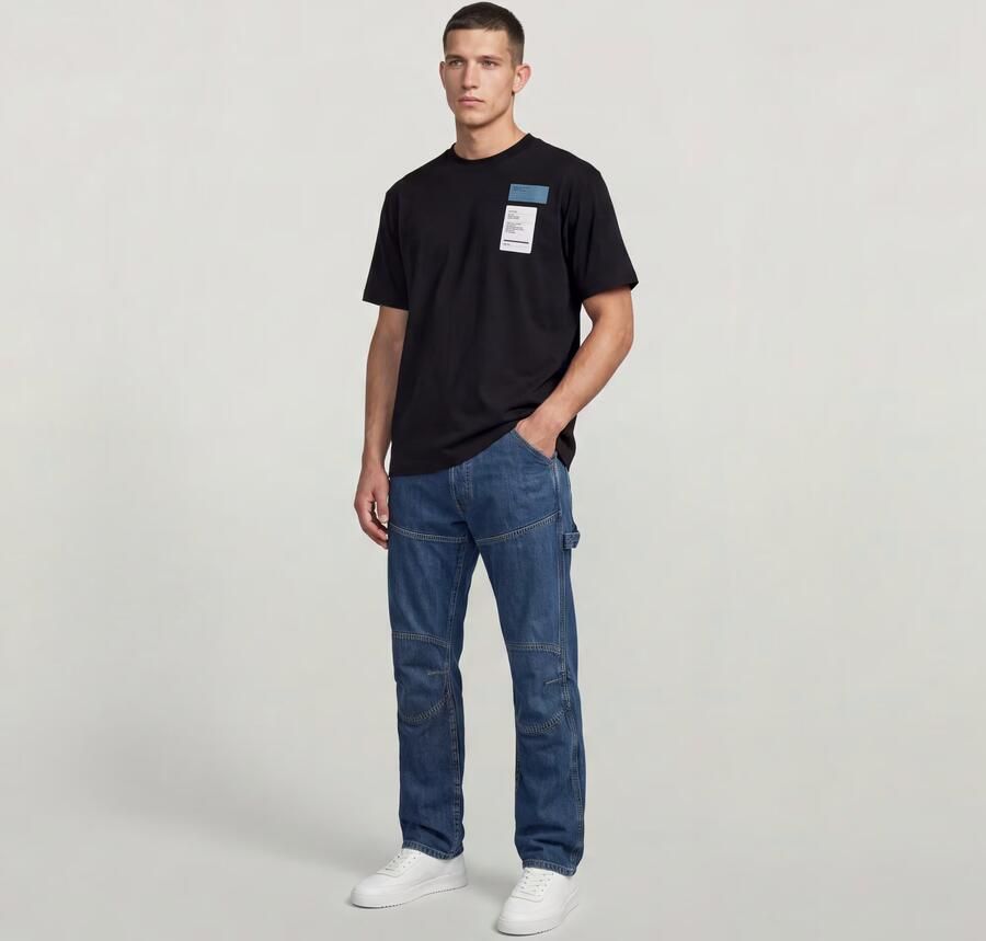 G-Star RAW Multi Chest Badge Relaxed T-Shirt Zwart Heren - Foto 4