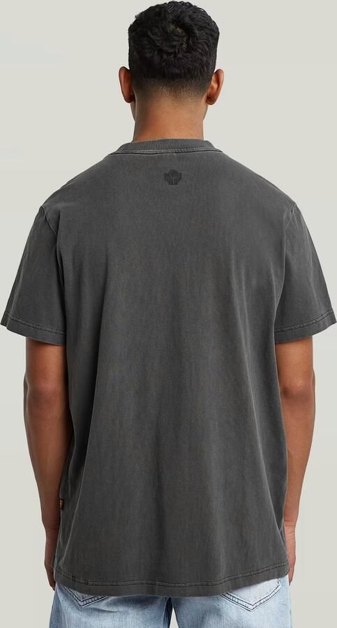 G-Star RAW Multi Logo Overdyed Loose T-Shirt Zwart Heren - Foto 6