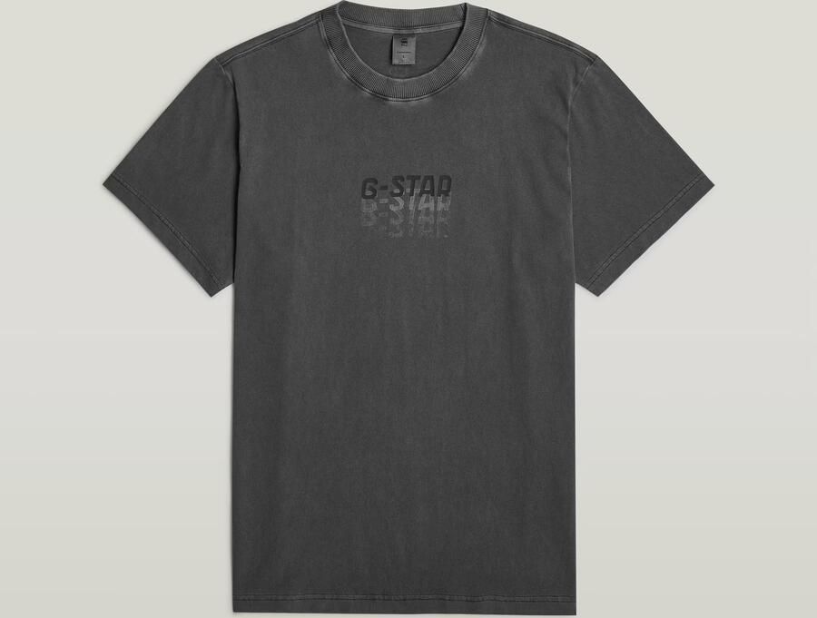 G-Star RAW Multi Logo Overdyed Loose T-Shirt Zwart Heren - Foto 5