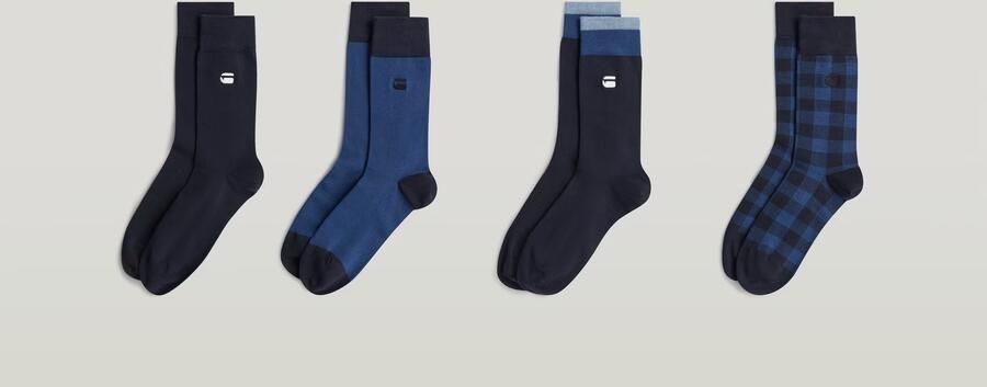 G-Star RAW Multi Sokken Set Met 4 Paar Meerkleurig Heren