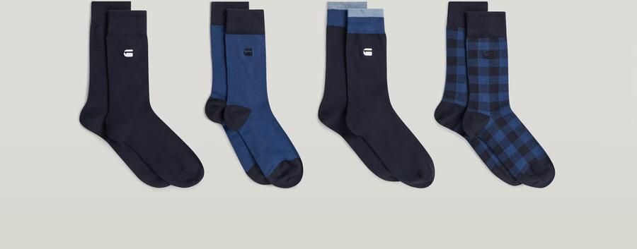 G-Star RAW Multi Sokken Set Met 4 Paar Meerkleurig Heren - Foto 5