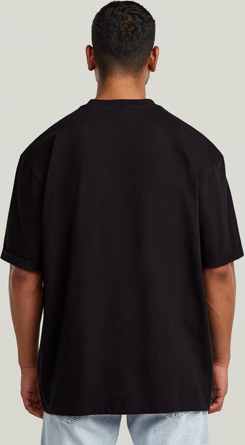 G-Star RAW Multi Technique Graphic Relaxed T-Shirt Zwart Heren - Foto 5