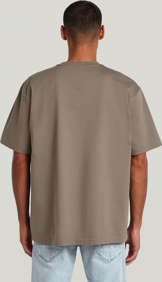 G-Star RAW Multi Technique Relaxed T-Shirt Bruin Heren - Foto 5