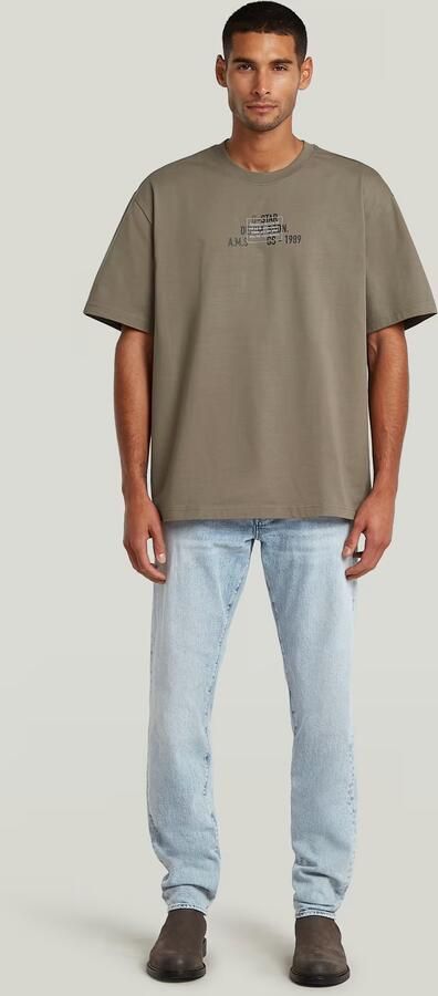 G-Star RAW Multi Technique Relaxed T-Shirt Bruin Heren - Foto 6