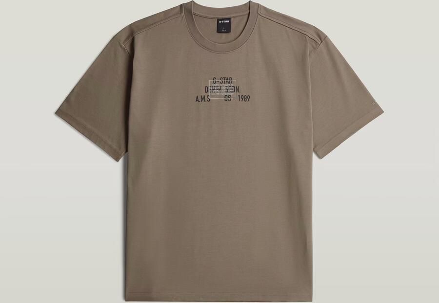 G-Star RAW Multi Technique Relaxed T-Shirt Bruin Heren - Foto 4