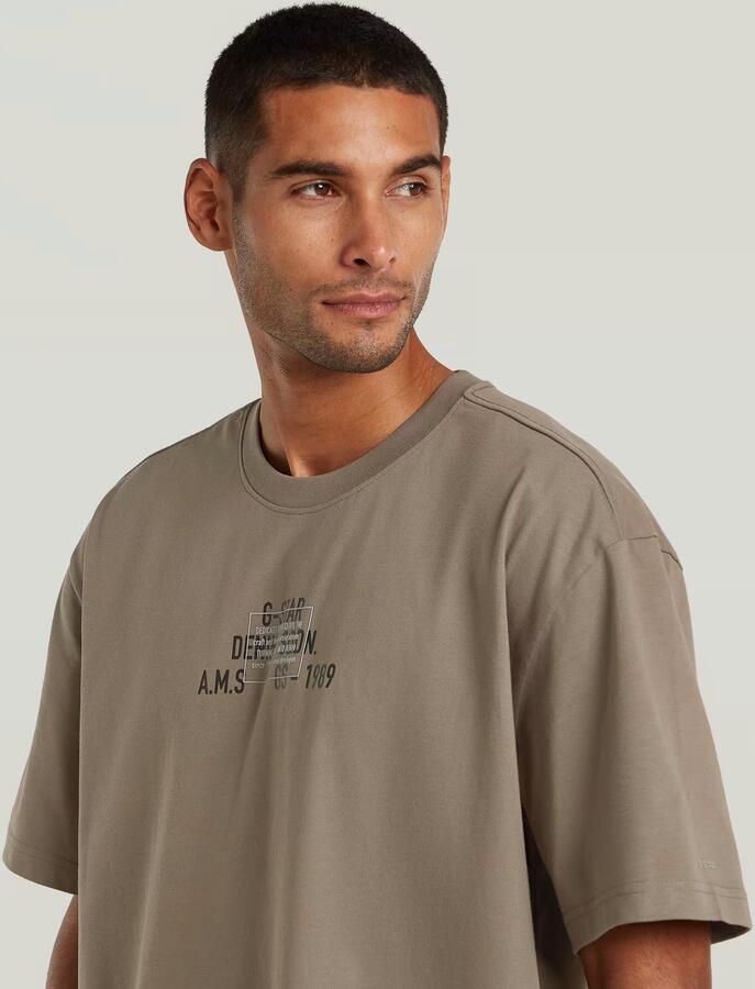 G-Star RAW Multi Technique Relaxed T-Shirt Bruin Heren - Foto 3