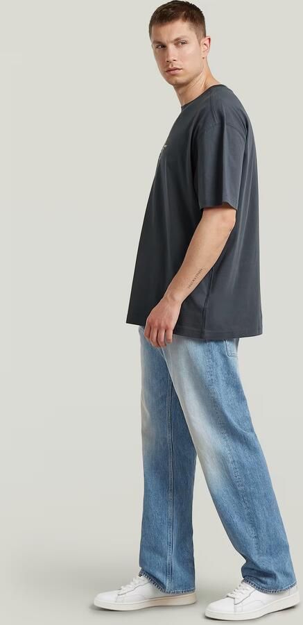 G-Star RAW Multi Text Relaxed T-Shirt Donkerblauw Heren - Foto 7