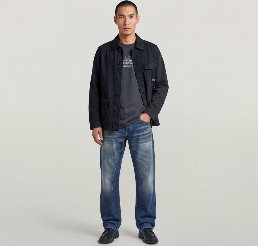 G-Star RAW Multi Text Relaxed T-Shirt Donkerblauw Heren - Foto 6