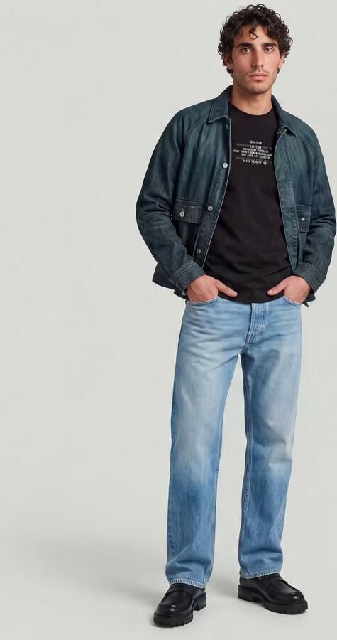 G-Star RAW Multi Text Relaxed T-Shirt Zwart Heren - Foto 7