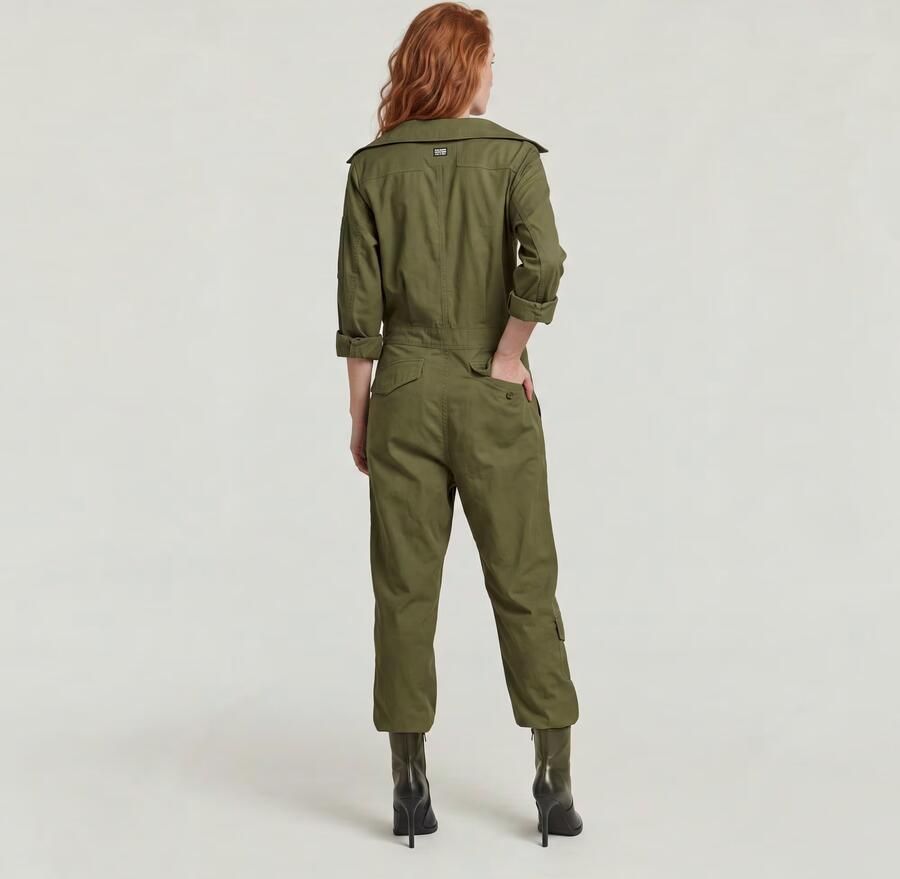 G-Star RAW Multi Zip Winter Jumpsuit Groen Dames - Foto 4