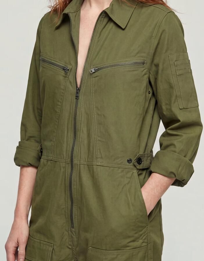 G-Star RAW Multi Zip Winter Jumpsuit Groen Dames - Foto 7