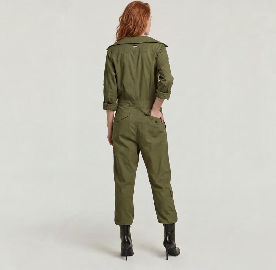 G-Star RAW Multi Zip Winter Jumpsuit Groen Dames - Foto 3