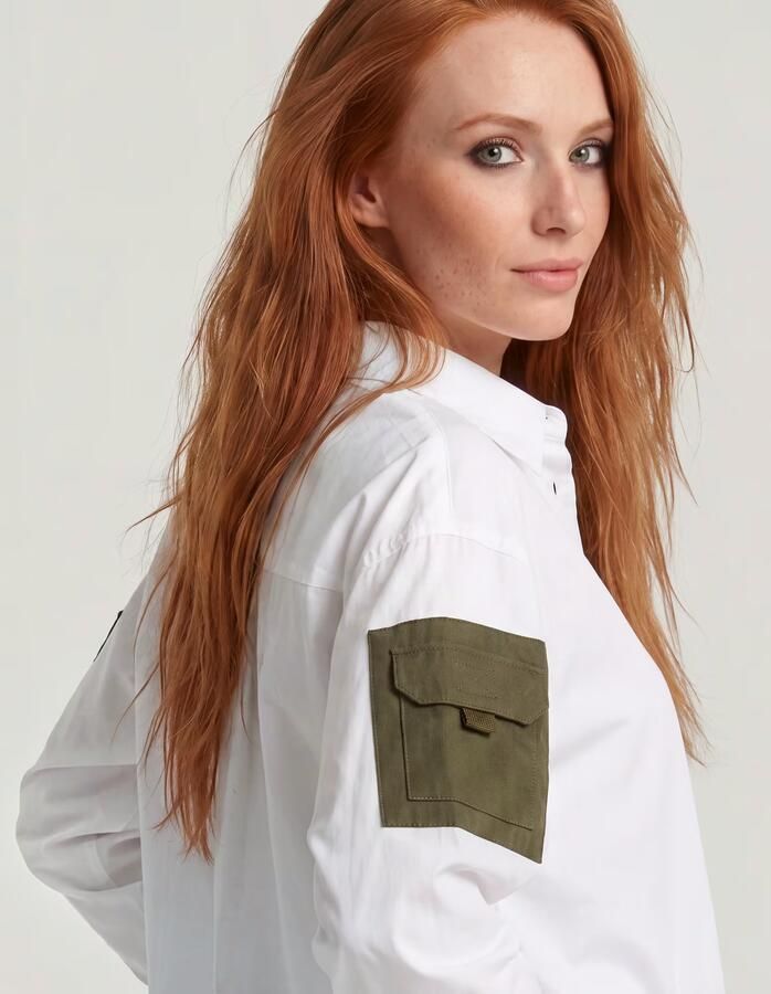 G-Star RAW Multipocket Longsleeve Overhemd Wit Dames - Foto 3