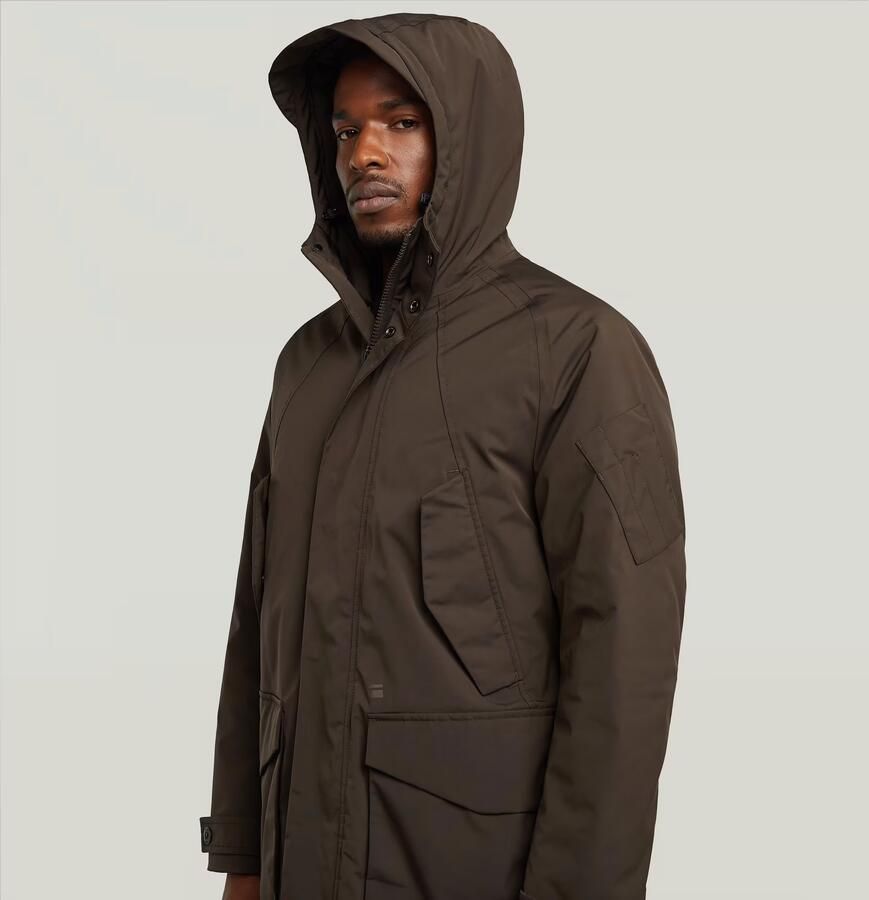 G-Star RAW Multipocket Padded Parka Bruin Heren - Foto 2