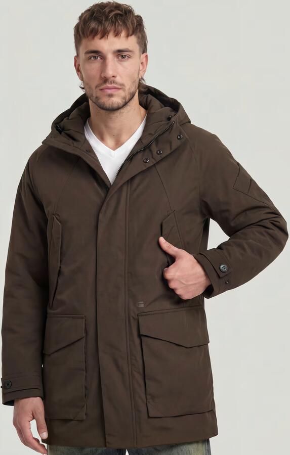 G-Star RAW Multipocket Padded Parka Bruin Heren - Foto 6