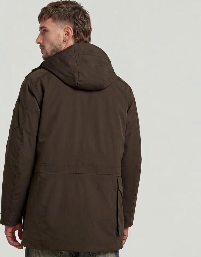G-Star RAW Multipocket Padded Parka Bruin Heren - Foto 4
