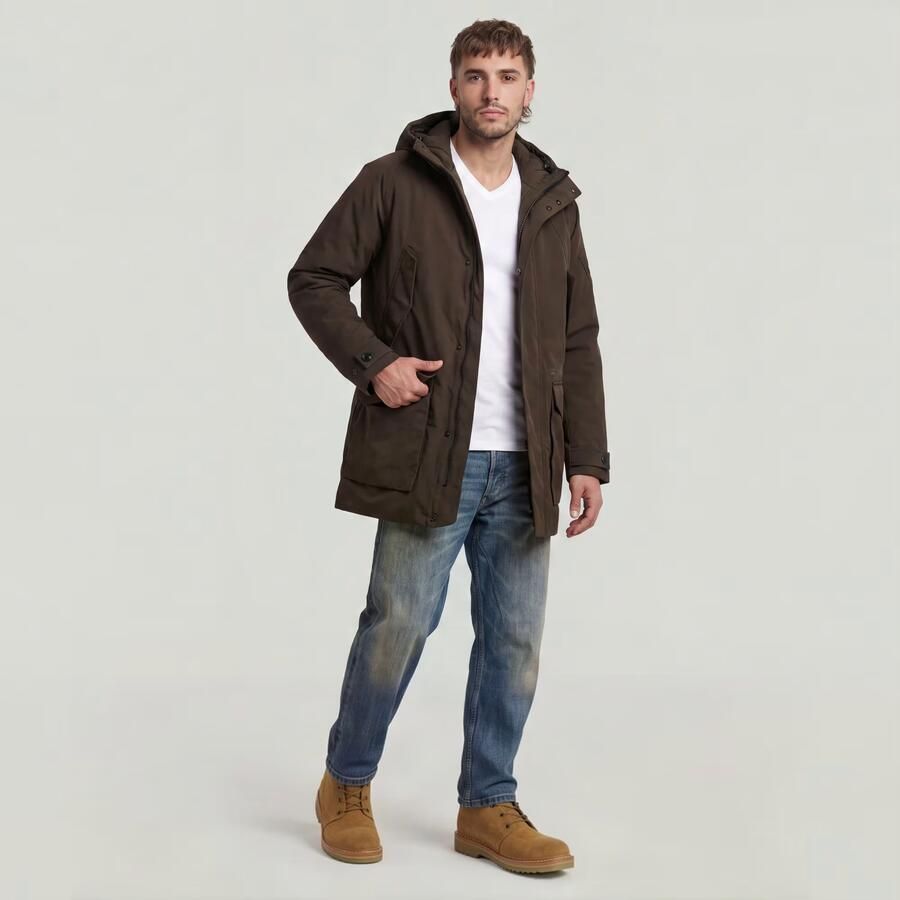 G-Star RAW Multipocket Padded Parka Bruin Heren - Foto 3
