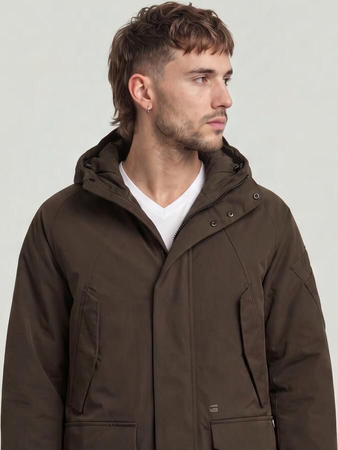 G-Star RAW Multipocket Padded Parka Bruin Heren - Foto 5