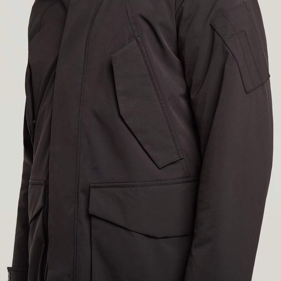 G-Star RAW Multipocket Padded Parka Zwart Heren