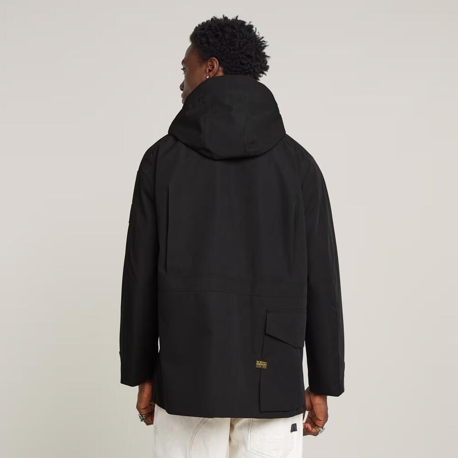 G-Star RAW Multipocket Unpadded Parka Zwart Heren