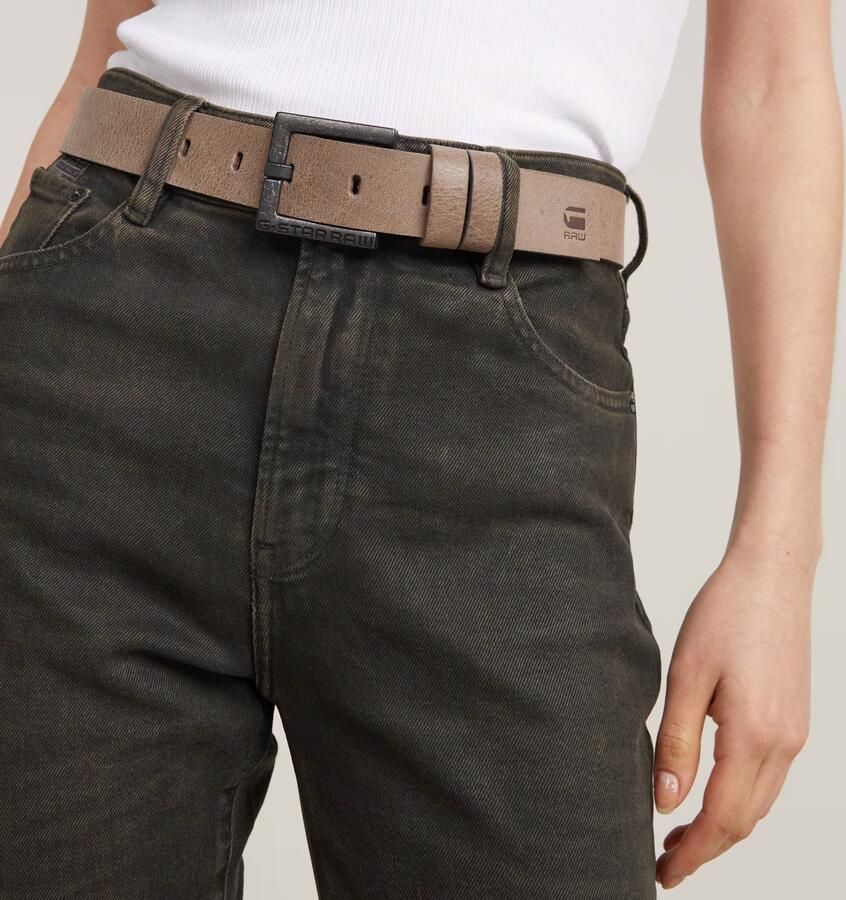 G-Star Raw Leren riem met doornsluiting model 'New duko' - Foto 4