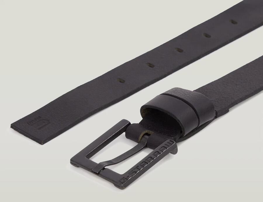 G-Star Raw Leren riem met doornsluiting model 'New duko' - Foto 2