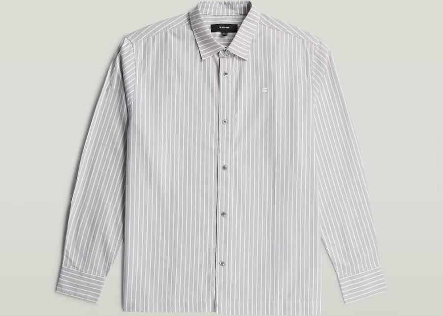 G-Star RAW New Straight Hem Overhemd Grijs Heren - Foto 4