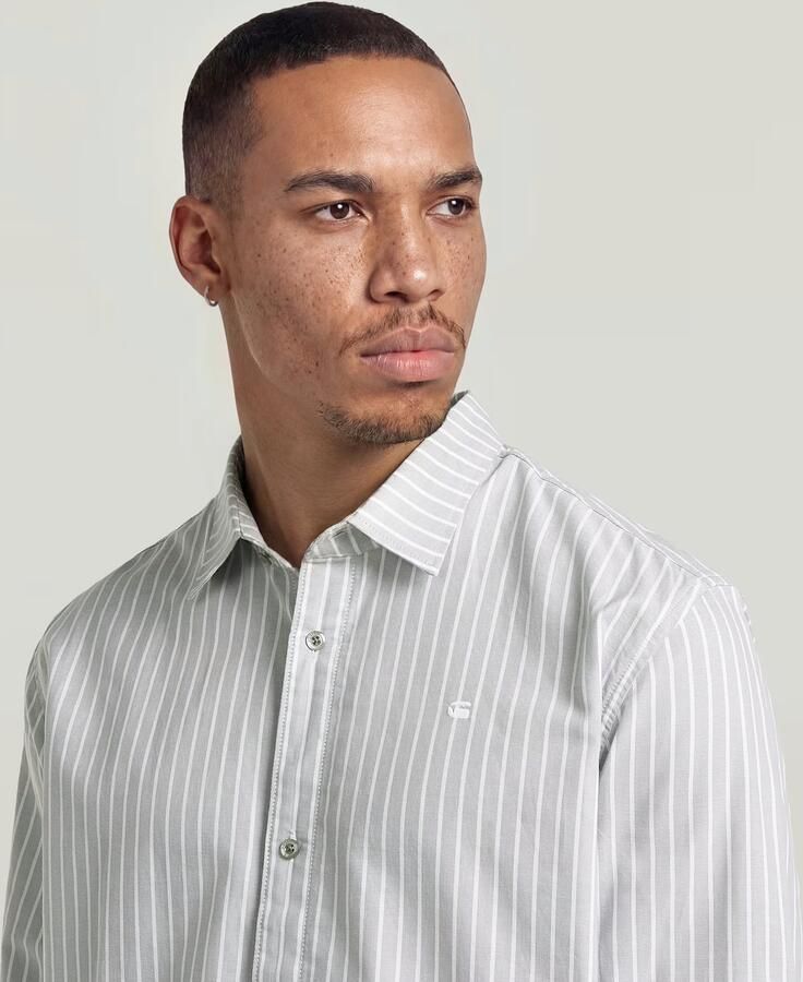 G-Star RAW New Straight Hem Overhemd Grijs Heren - Foto 3