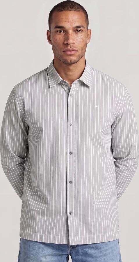 G-Star RAW New Straight Hem Overhemd Grijs Heren - Foto 7