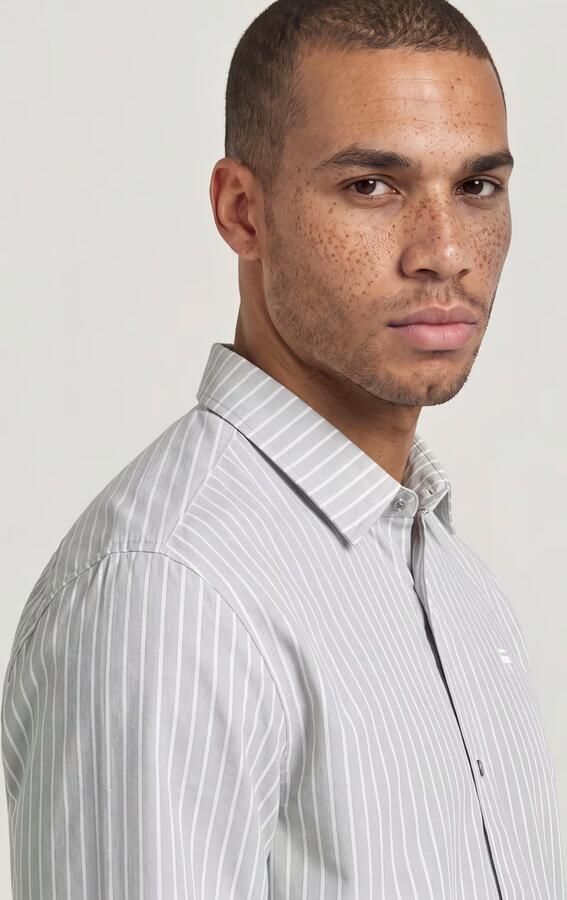 G-Star RAW New Straight Hem Overhemd Grijs Heren - Foto 5
