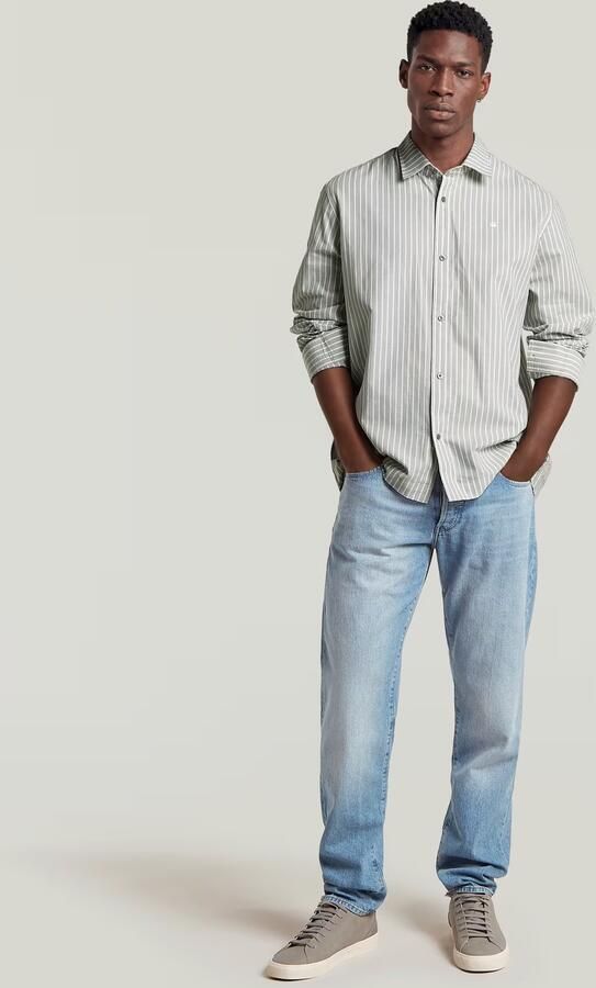 G-Star RAW New Straight Hem Overhemd Lichtblauw Heren - Foto 5