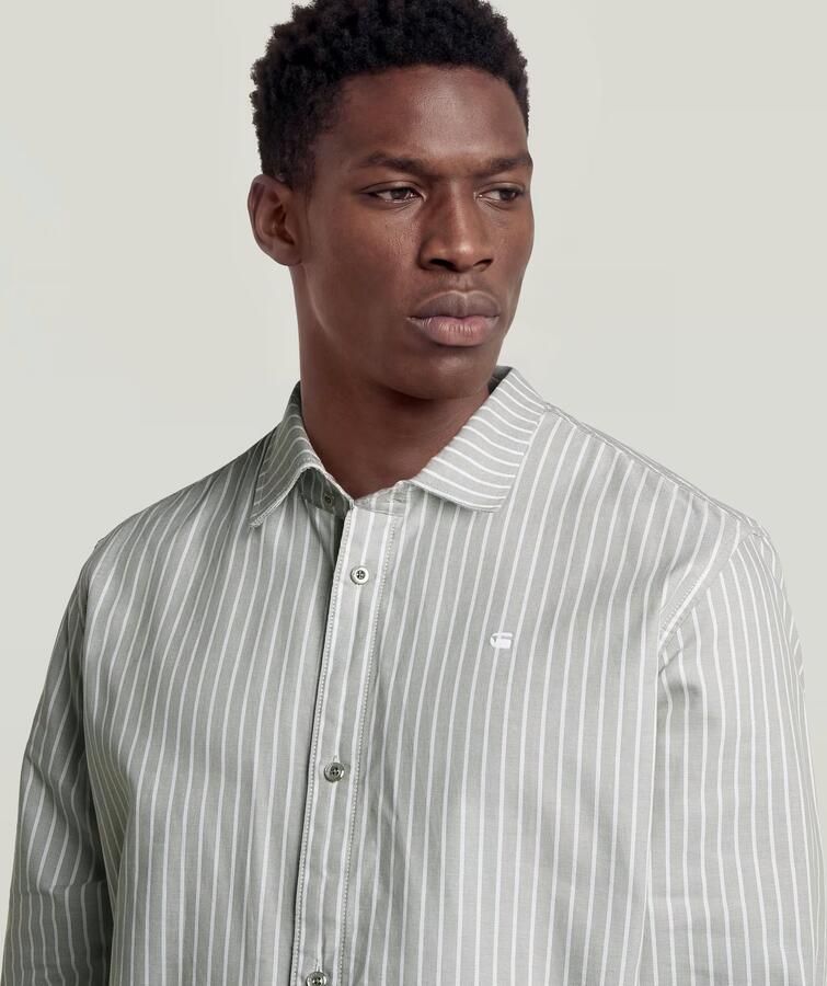 G-Star RAW New Straight Hem Overhemd Lichtblauw Heren - Foto 3
