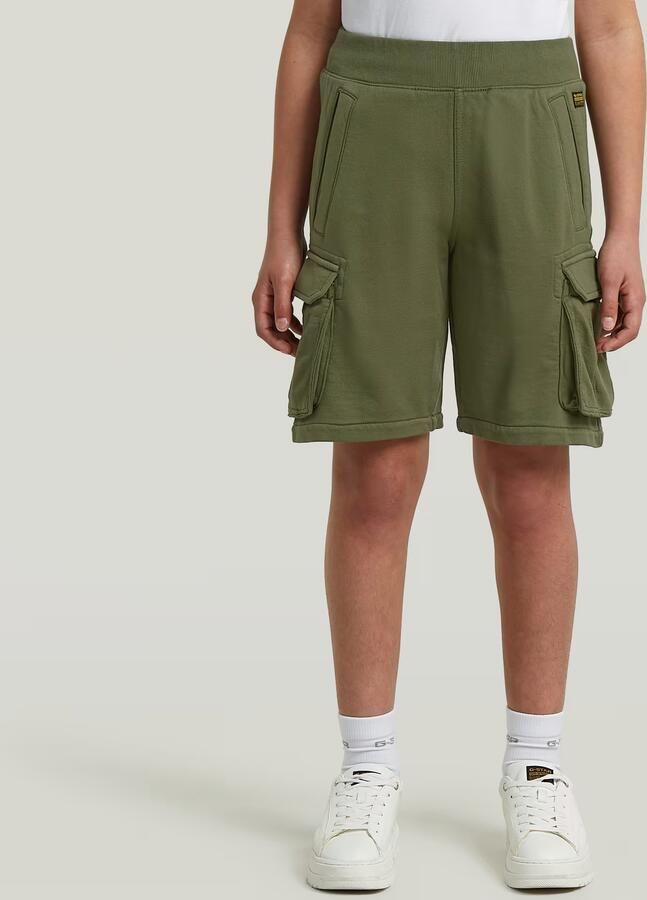 G-Star RAW Nifous Cargo Sweatshort voor jongens Groen jongens