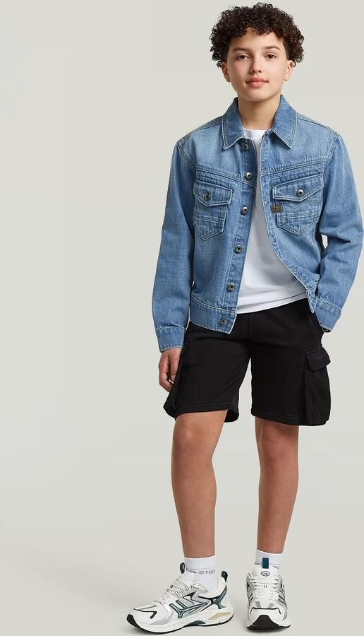 G-Star RAW Nifous Cargo Sweatshort voor jongens Zwart jongens - Foto 4