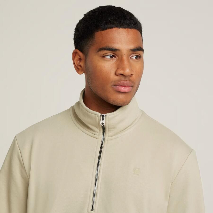 G-STAR RAW Heren Truien & Vesten Nifous Half Zip Sw Zand - Foto 6